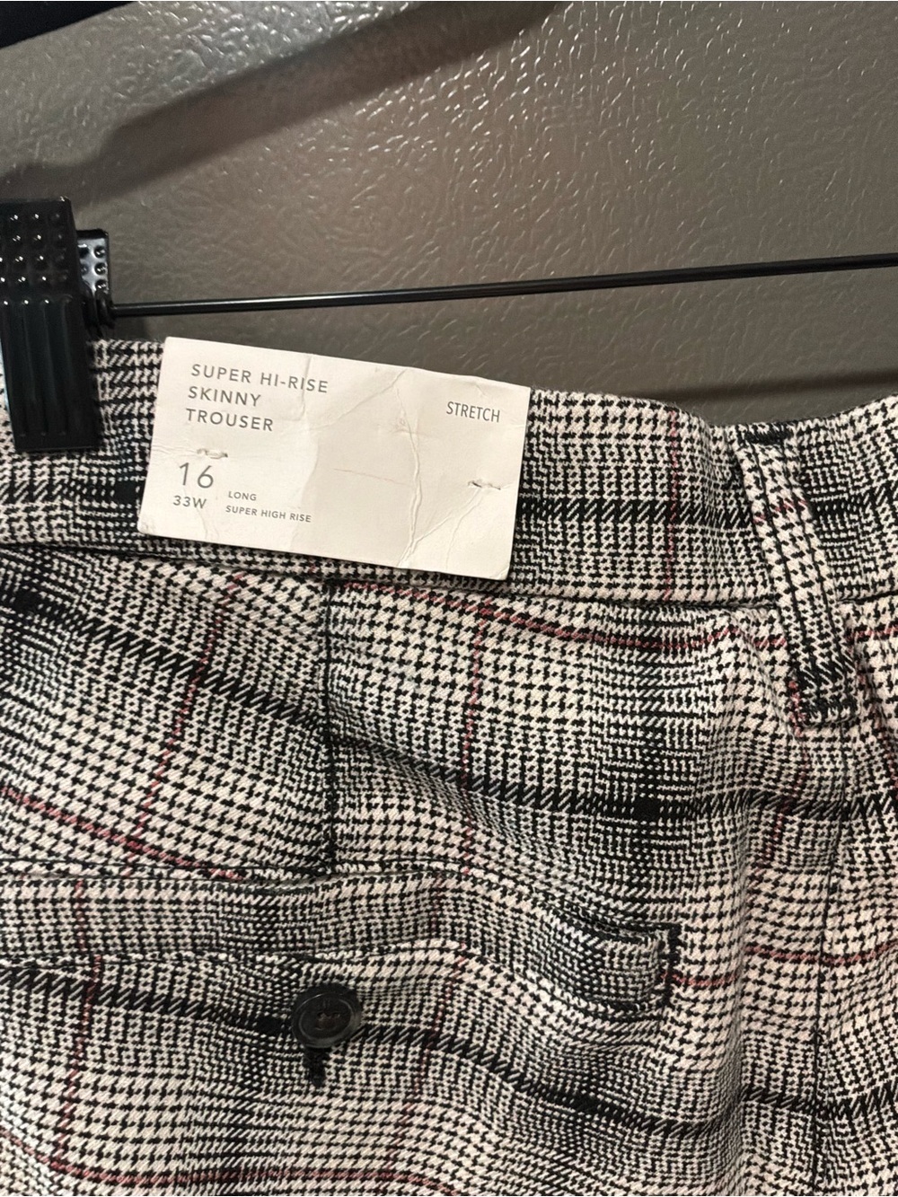American Eagle Outfitters Women's Plaid Dress Pants -Gray, Black, Brown Size W33 - Picture 4 of 7